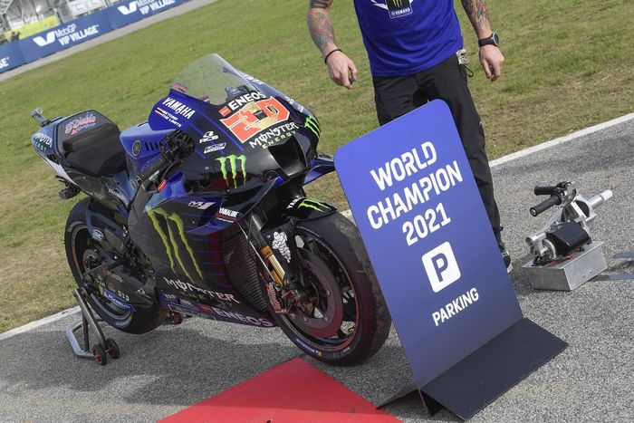 Moto del campeón del mundo Fabio Quartararo, Yamaha Factory Racing  