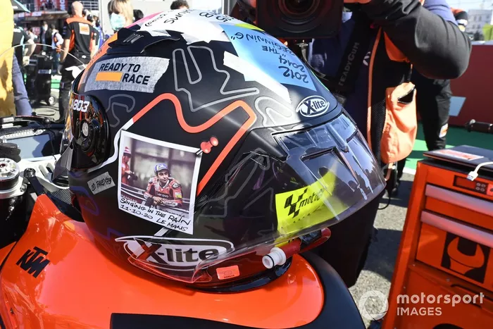 Helmet of Danilo Petrucci, KTM Tech3