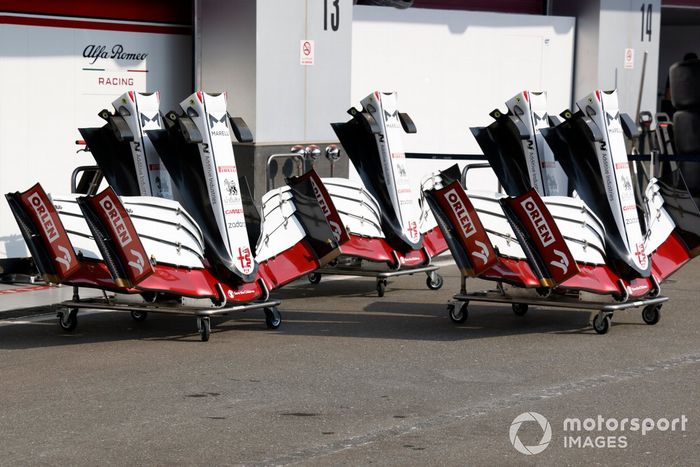 Alerón delantero del Alfa Romeo Racing C41 