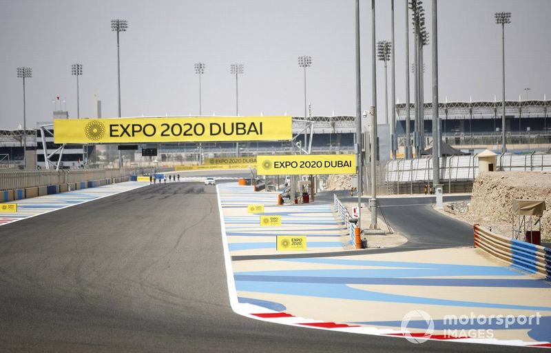 Detalle del circuito de la F1 en Bahrein