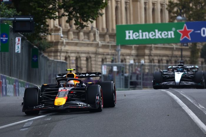George Russell, Mercedes, Yuki Tsunoda, Red Bull Racing Team