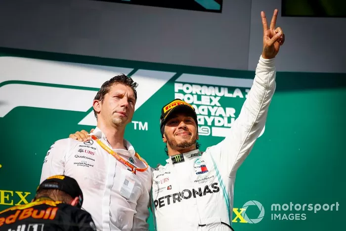 James Vowles e Lewis Hamilton, Mercedes AMG F1