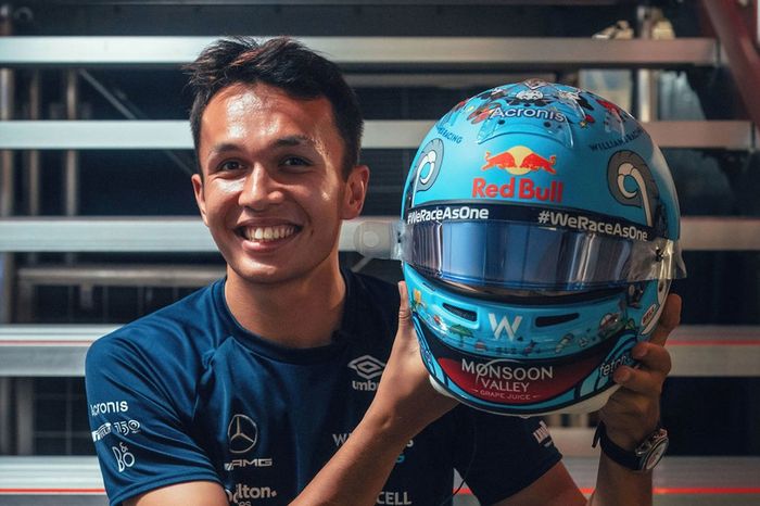 Helmet of Alex Albon, Williams 