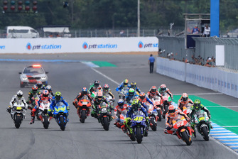 Start, Marc Marquez, Repsol Honda Team, Valentino Rossi, Yamaha Factory Racing