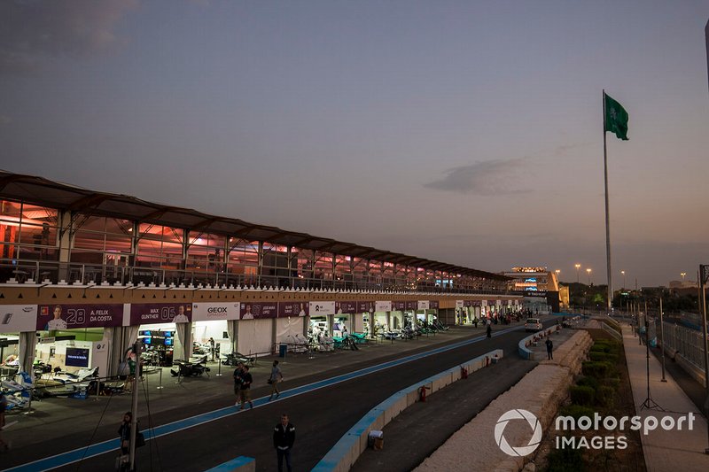 The pit lane