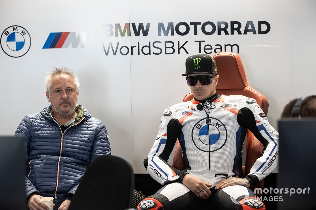 Scott Redding, BMW Motorrad WorldSBK Team, mit Michael Bartholemy