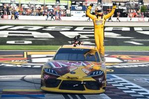 Race winner Kyle Busch, Joe Gibbs Racing, Toyota Supra Twix