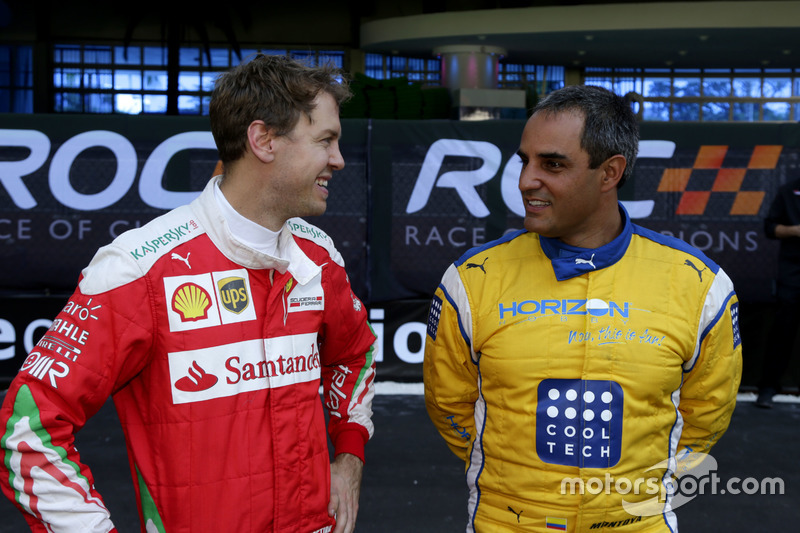 Sebastian Vettel en Juan Pablo Montoya