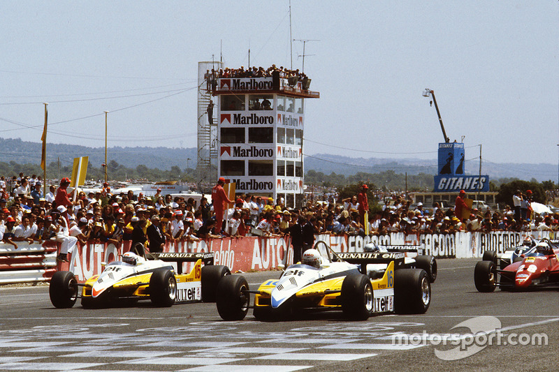 4: Rene Arnoux e Alain Prost (Renault)