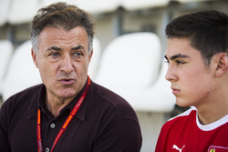 Jean Alesi con su hijo, Giuliano Alesi, Trident