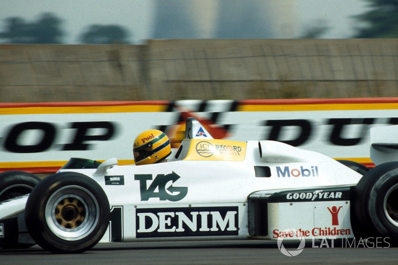 Ayrton Senna, ilk kez Williams FW08C'yi test ediyor