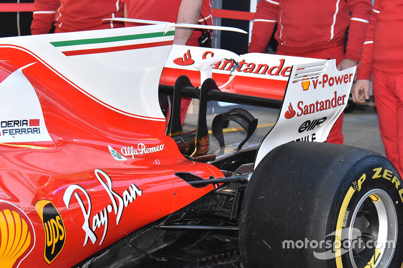 Ferrari SF70H rear wing detail