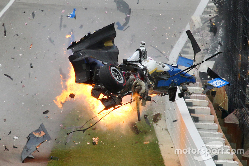 Choque de Scott Dixon, Chip Ganassi Racing Honda