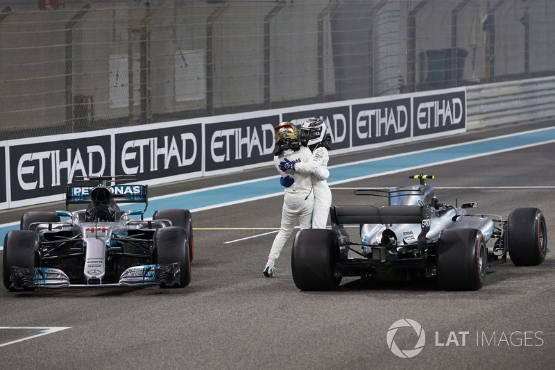 Tweede Lewis Hamilton, Mercedes AMG F1, winnaar Valtteri Bottas, Mercedes AMG F1