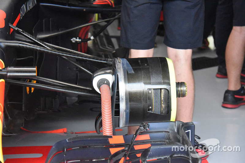 Red Bull Racing RB14 front brake detail