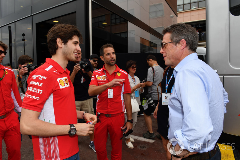 Antonio Giovinazzi, Ferrari e Hugh Grant