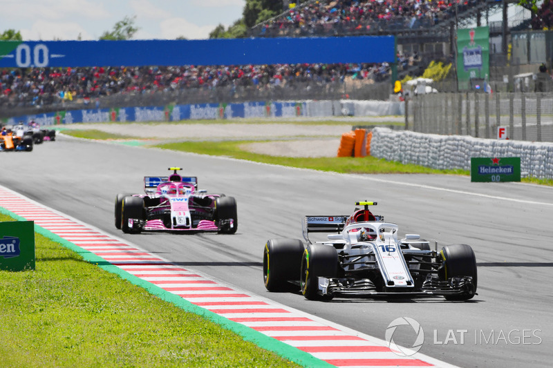 Charles Leclerc, Sauber C37 alla partenza della gara
