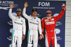 Qualifying: 2. Lewis Hamilton, Mercedes AMG F1; 1. Nico Rosberg, Mercedes AMG F1; 3. Kimi Räikkönen,
