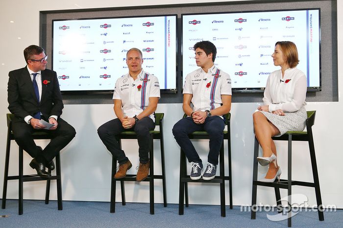 David Croft, Sky Sports Commentator, Valtteri Bottas, Lance Stroll, Claire Williams, jefa del Williams Team