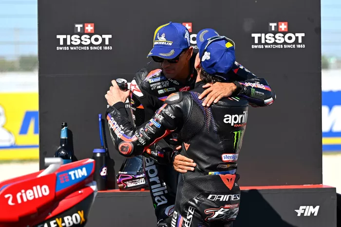 Jorge Martin, Aprilia Racing Team; Marco Bezzecchi, Aprilia Racing