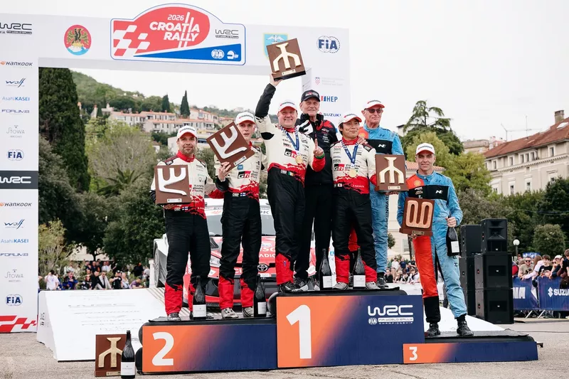 Takamoto Katsuta, Aaron Johnston, Toyota Gazoo Racing WRT, Sami Pajari, Marko Salminen, Toyota Gazoo Racing WRT2, Hayden Paddon, John Kennard, Hyundai World Rally Team