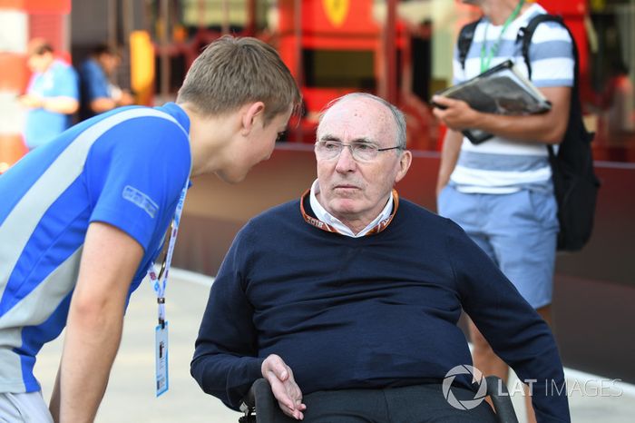 Frank Williams, propietario del equipo Williams y Billy Monger