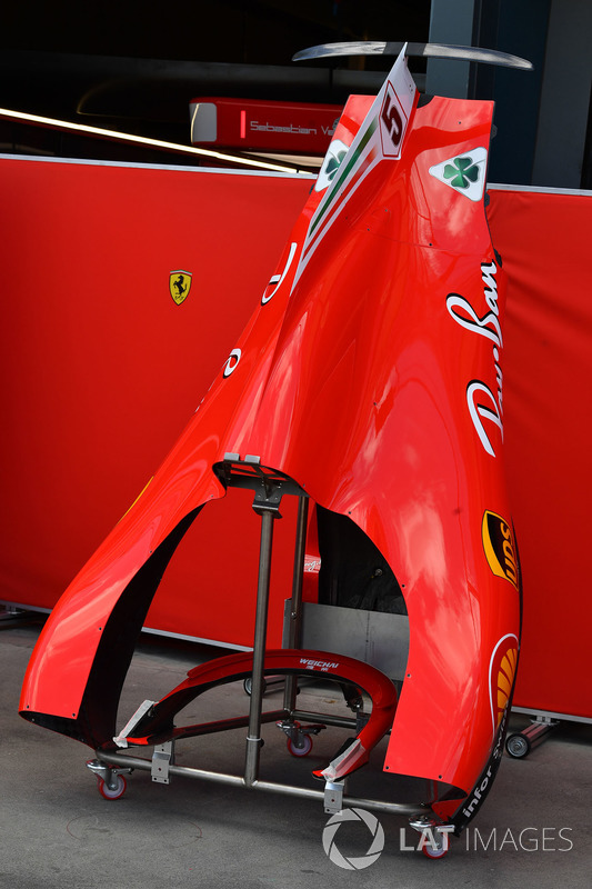 Ferrari SF71H, dettaglio della carrozzeria