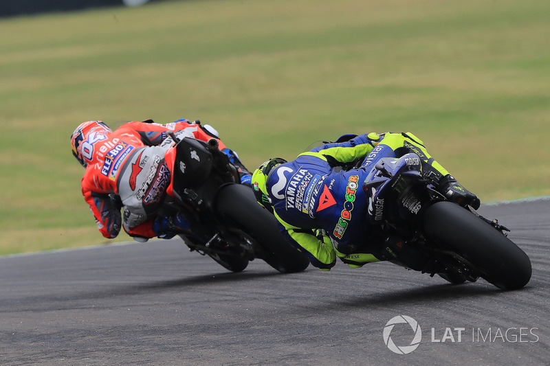 Andrea Dovizioso, Ducati Team, Valentino Rossi, Yamaha Factory Racing