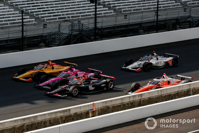 Will Power, Team Penske Chevrolet, Jack Harvey, Meyer Shank Racing Honda, Ryan Hunter-Reay, Andretti Autosport Honda, James Hinchcliffe, Andretti Autosport Honda, Marco Andretti, Andretti Herta with Marco & Curb-Agajanian Honda