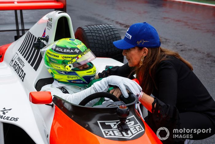 Lewis Hamilton y Viviane Senna, hermana de Ayrton Senna