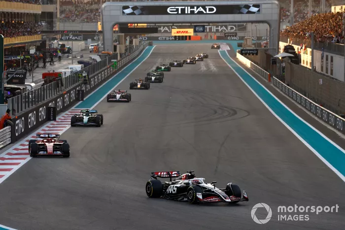 Kevin Magnussen, Haas VF-24, Charles Leclerc, Ferrari SF-24, Lance Stroll, Aston Martin AMR24