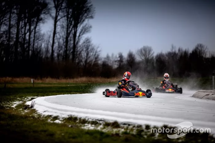 Pierre Gasly and Max Verstappen