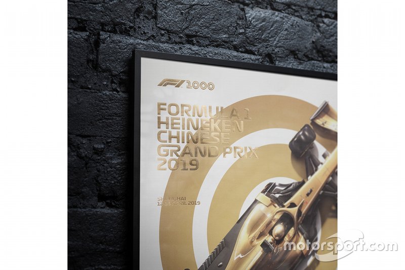 Poster zum 1000. Formel-1-Rennen in China