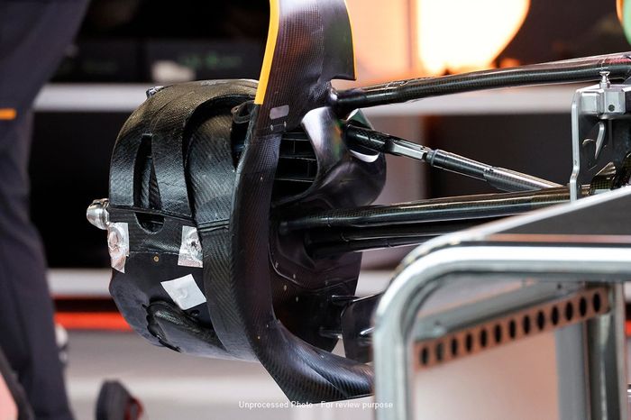 Detalle del tambor de freno del Red Bull Racing RB19