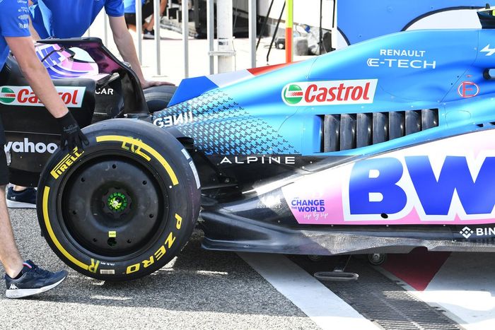 Detalle de la parte trasera del Alpine A522