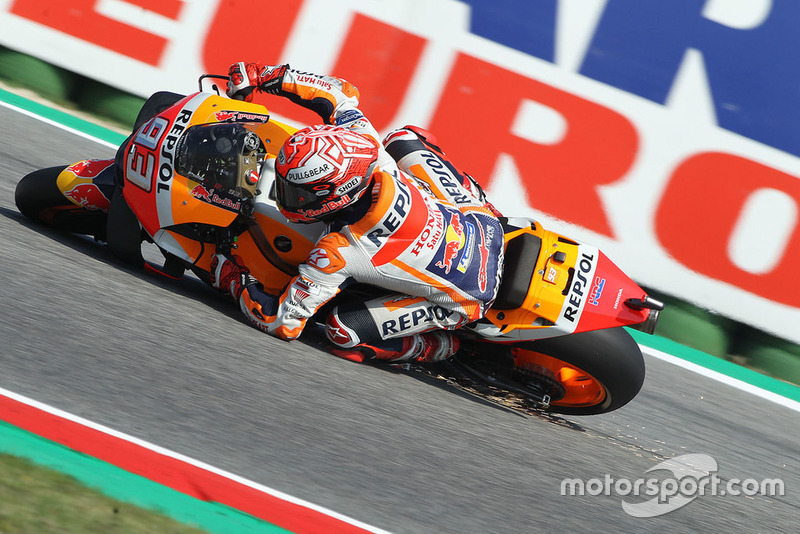 Marc Marquez, Repsol Honda Team caída Q2 Misano