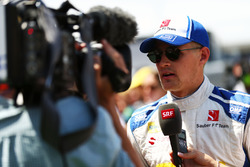 Marcus Ericsson, Sauber F1 Team con i media