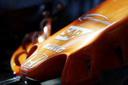 Honda logo and nose detail of a McLaren MCL32