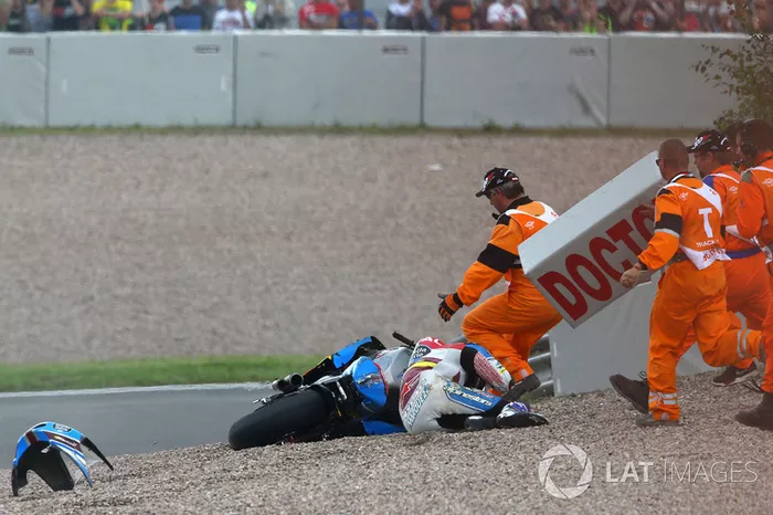 Alex Marquez, Marc VDS, caída