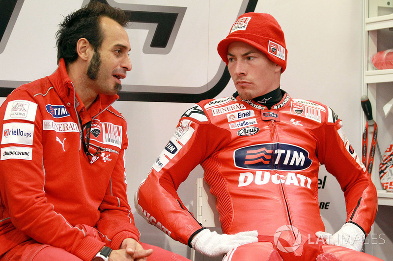 Nicky Hayden, Ducati Team, mit Vittoriano Guareschi