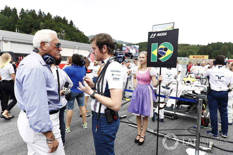 Лоуренс Стролл и глава гоночной бригады Williams Роб Смедли