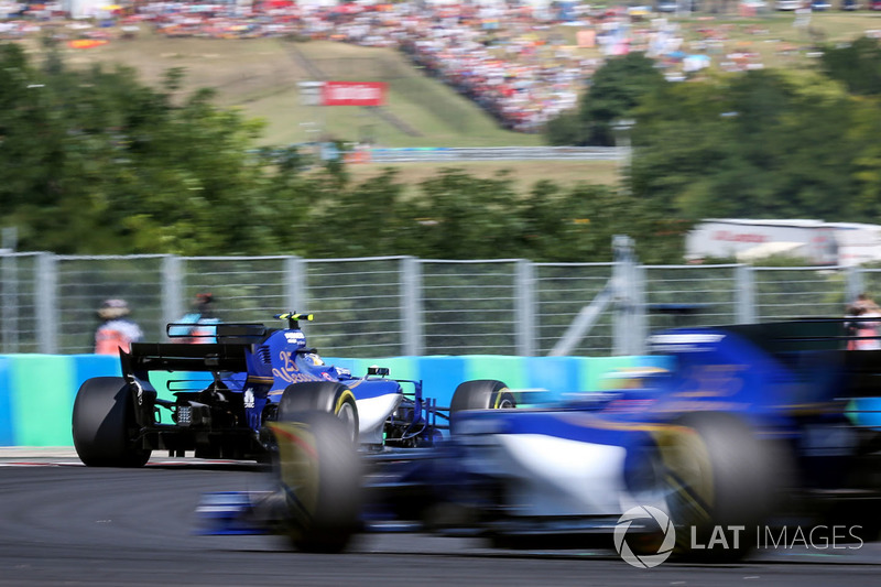 Marcus Ericsson, Sauber C36 ve Pascal Wehrlein, Sauber C36