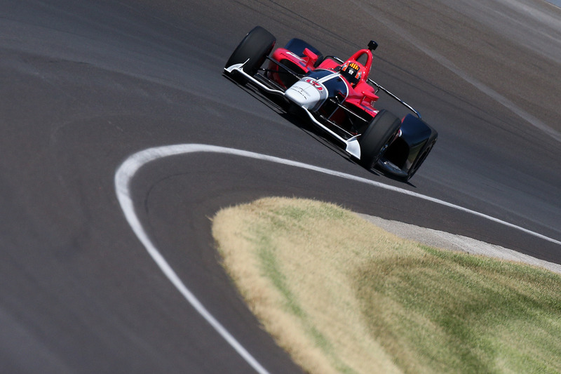 Oriol Servia testing the 2018 Honda IndyCar