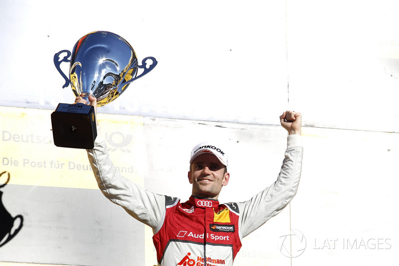 Podium: Race winner Jamie Green, Audi Sport Team Rosberg, Audi RS 5 DTM