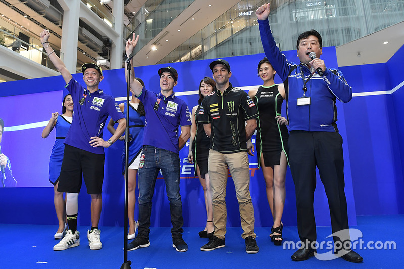 Valentino Rossi, Yamaha Factory Racing, Maverick Viñales, Yamaha Factory Racing, Johann Zarco, Monster Yamaha Tech 3