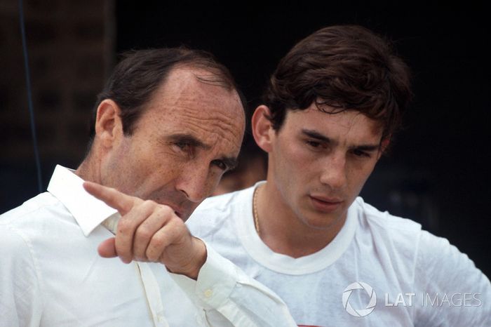 Ayrton Senna, habla de su primera vuelta en el Williams FW08C con Frank Williams dueño del equipo