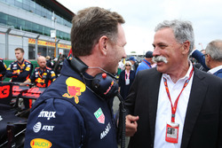 Christian Horner, teambaas Red Bull Racing, Chase Carey, voorzitter Formule 1
