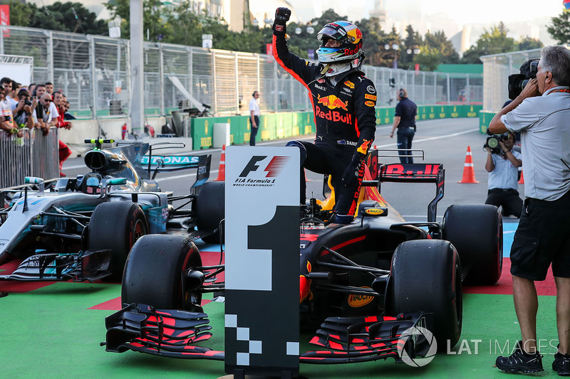 Race winner Daniel Ricciardo, Red Bull Racing