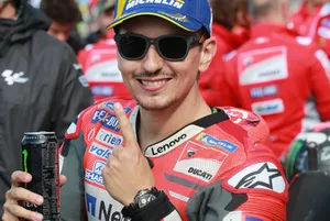 Il poleman Jorge Lorenzo, Ducati Team