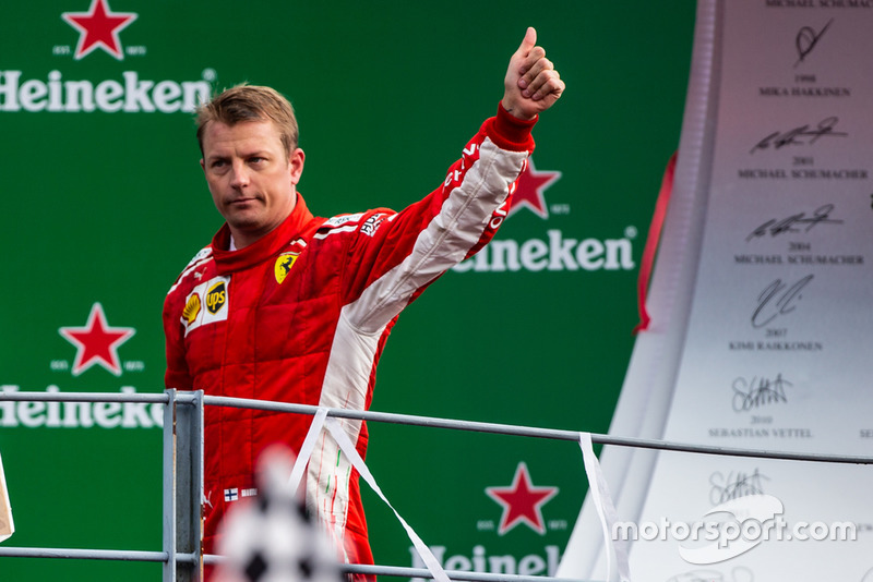 Second place Kimi Raikkonen, Ferrari